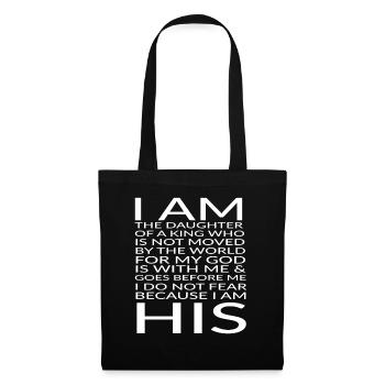 Daughter of God Christian Design - Tote Bag - black - Front