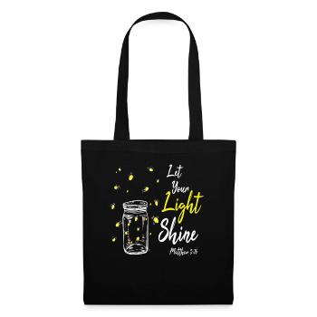 Matthieu 5:16 Christian Design - Sac en tissu - noir - Devant