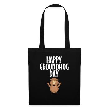 Happy Groundhog Day GroundHog Day Design - Tote Bag - black - Front