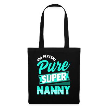 100% Super Super Nanny - Sac en tissu - noir - Devant