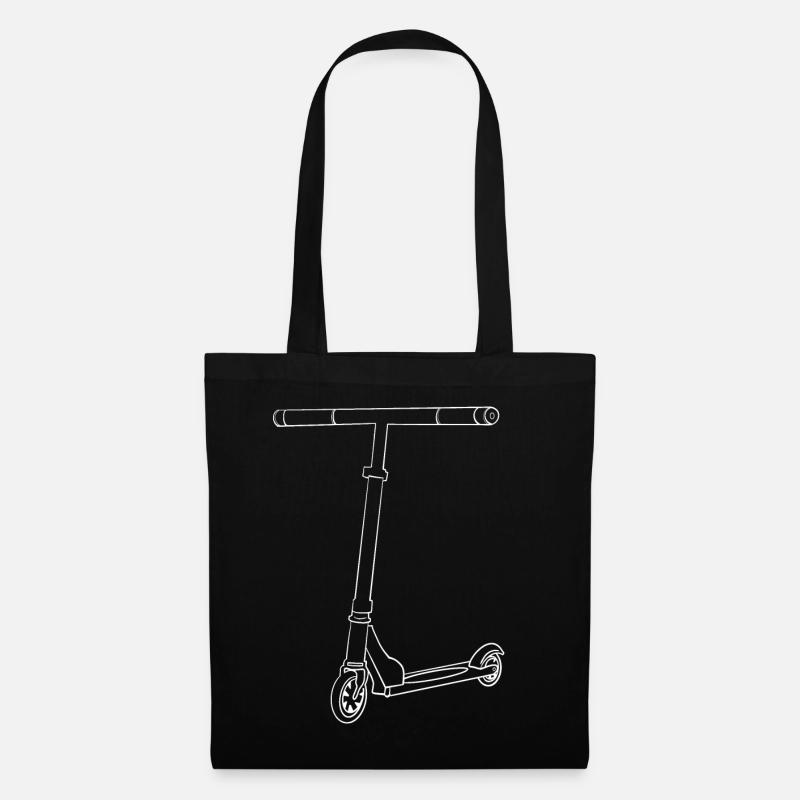Einfacher Stunt Scooter für deine nächsten Scooter - Stoffbeutel - Schwarz