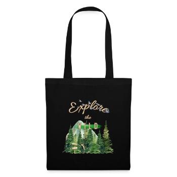 Explore The Wild - Stoffbeutel - Schwarz - Vorne