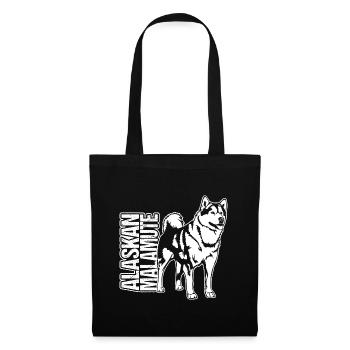 ALASKAN MALAMUTE Portrait Wilsign’s Sled Dog - Sac en tissu - noir - Devant