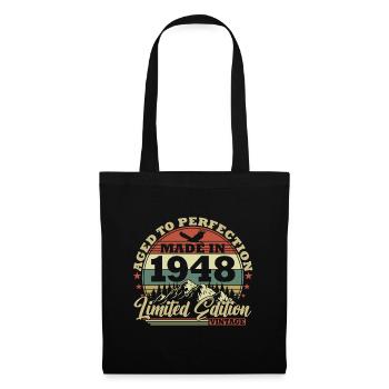 1948 Naissance Vintage Geburtstg Retro - Sac en tissu - noir - Devant