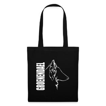 GROENENDAEL Profil Chiens Wilsigns - Sac en tissu - noir - Devant