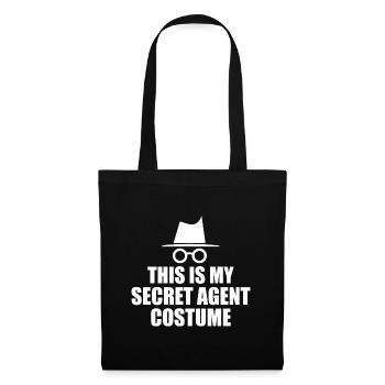 This Is My Secret Agent Costume - Sac en tissu - noir - Devant