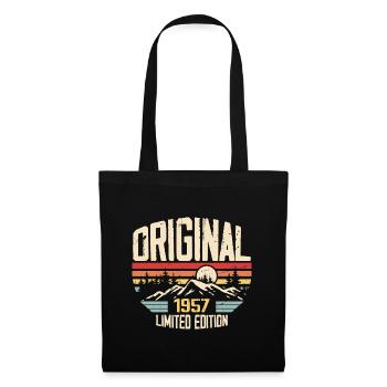 Nostalgisch 1957 Geburtstagsgeschenk 1957 - Stoffbeutel - Schwarz - Vorne