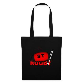 RUGBY ST - Sac en tissu - noir - Devant