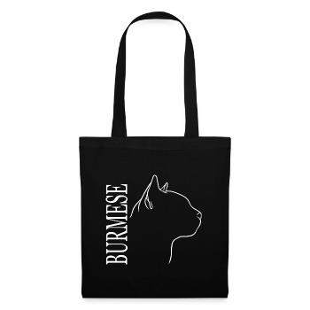 Burmese Profile Cats Cat Wilsigns - Tote Bag - black - Front