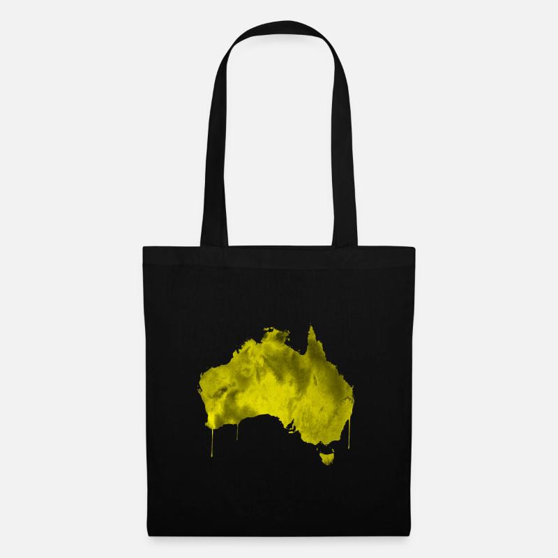 australien - Stoffbeutel - Schwarz