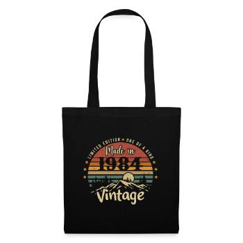 1984 Anniversaire Né En 1984 Édition Limitée - Sac en tissu - noir - Devant