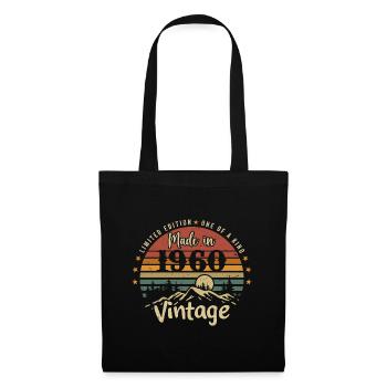1960 Anniversaire Né En 1960 Édition Limitée - Sac en tissu - noir - Devant