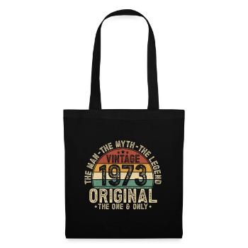 1973 Vintage né homme mythe légende - Sac en tissu - noir - Devant
