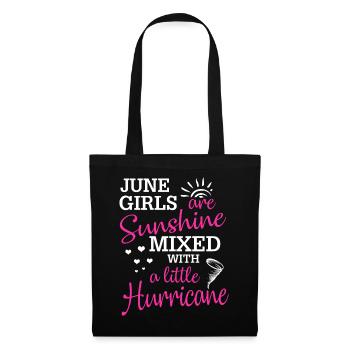 June Girls sont ensoleillées avec un ouragan - Sac en tissu - noir - Devant
