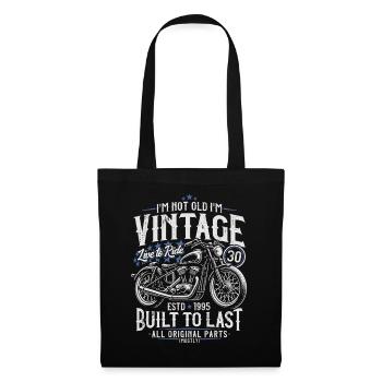 1995 Vintage Born Motorcycle Birthday Gift - Tote Bag - black - Front