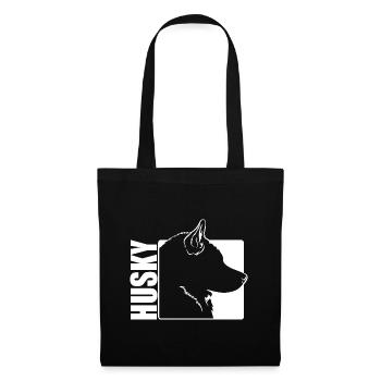Husky Profile Dogs Dog Wilsigns - Tote Bag - black - Front