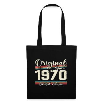 1970 Cadeau D’anniversaire Rétro Vintage 1970 - Sac en tissu - noir - Devant