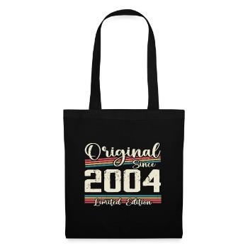 2004 Cadeau D’anniversaire Rétro Vintage 2004 - Sac en tissu - noir - Devant