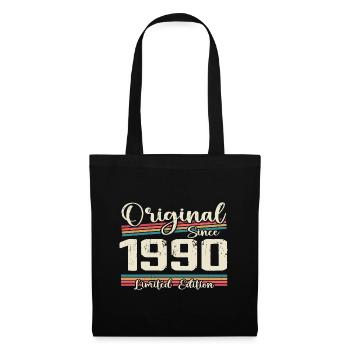 1990 Cadeau D’anniversaire Rétro Vintage 1990 - Sac en tissu - noir - Devant