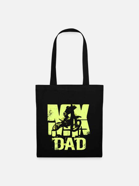 MX DAD Motocross - Stoffbeutel - Schwarz