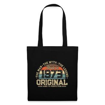 1973 Vintage né homme mythe légende - Sac en tissu - noir - Devant