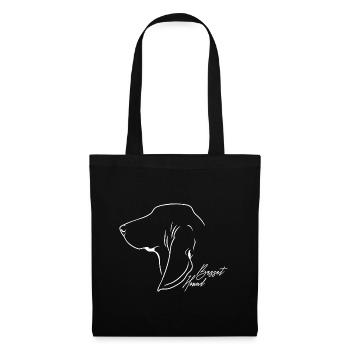 Basset Hound Profile Chiens Chien Wilsigns - Sac en tissu - noir - Devant