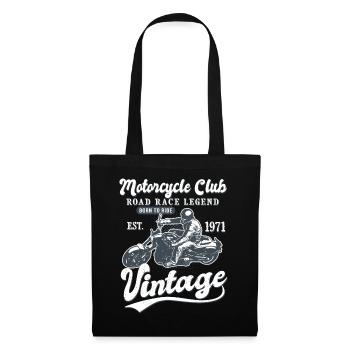 Motorcycle born in 1971 birthday Biker 51 years - Tote Bag - black - Front