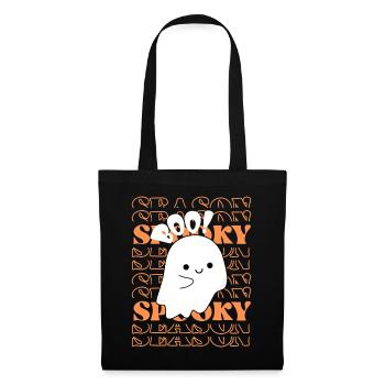 Spooky Season Geist - Stoffbeutel - Schwarz - Vorne