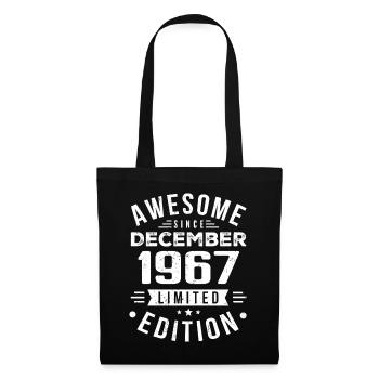 Birthday Gift born in December 1967 - Tote Bag - black - Front