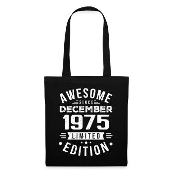 Birthday Gift born in December 1975 - Tote Bag - black - Front