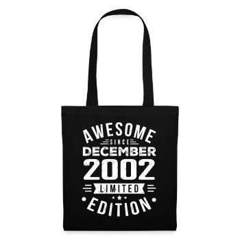 Birthday Gift born in December 2002 - Tote Bag - black - Front