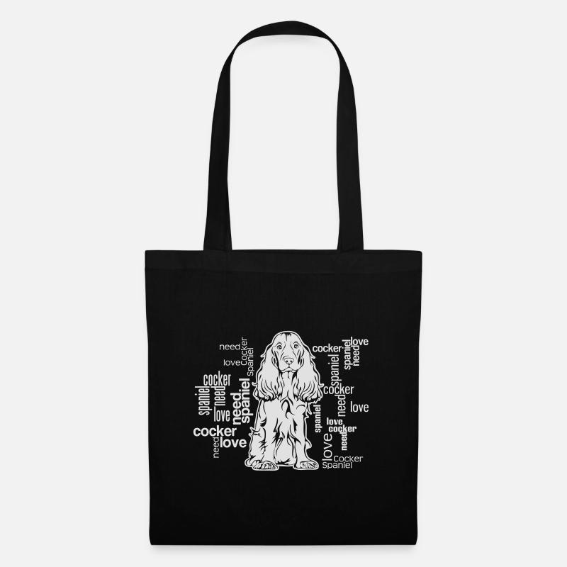 COCKER SPANIEL LOVE - Tote Bag - black