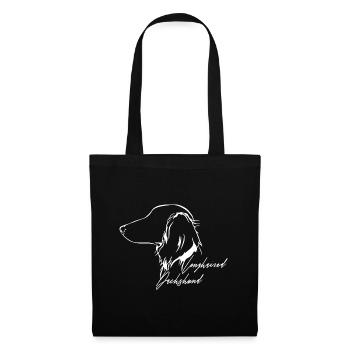 TECKEL À POIL LONG Profil Chiens Chien Wilsigns - Sac en tissu - noir - Devant