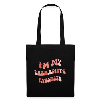 Sarcastic Therapy Saying Humor Therapist - Tote Bag - black - Front