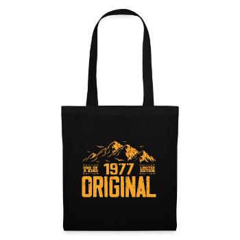 Vintage 1977 Geburtstagsgeschenk - Retro 1977 - Stoffbeutel - Schwarz - Vorne