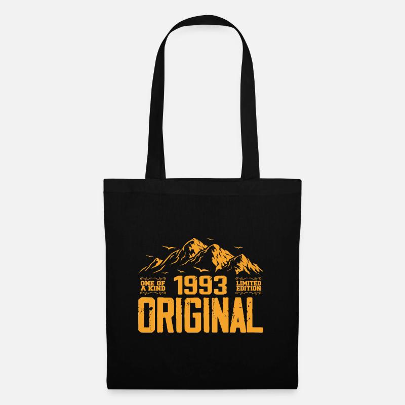Vintage 1993 Geburtstagsgeschenk - Retro 1993 - Stoffbeutel - Schwarz