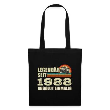 Legendary since 1988 - absolutely unique - Tote Bag - black - Front