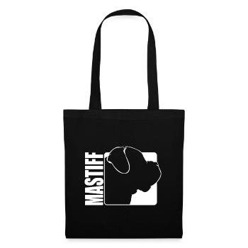Mastiff Profil Chien Chiens Wilsigns - Sac en tissu - noir - Devant