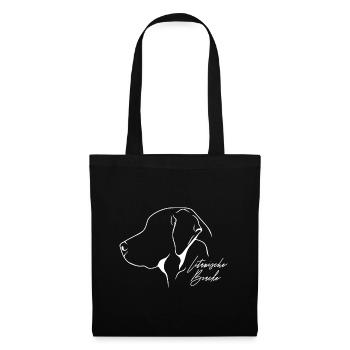 Lituanien Chien De Profil Chiens Chien De Chasse Wilsigns - Sac en tissu - noir - Devant