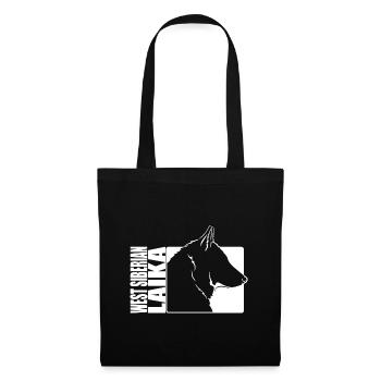 Sibérie occidentale Laika Profil Chiens Chien Wilsigns - Sac en tissu - noir - Devant
