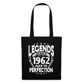 Né en 1962 Année de naissance Cadeau d’anniversaire - Sac en tissu - noir - Devant