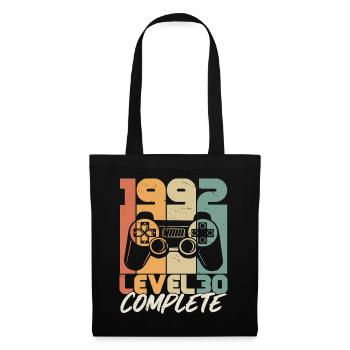 Né en 1992 30 Cadeau d’anniversaire - Sac en tissu - noir - Devant