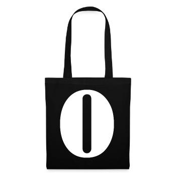 O - Tote Bag - black - Front