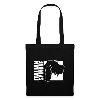 Profil Spinone Italien Chiens Wilsigns - Sac en tissu - noir - Devant