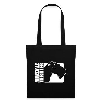Airedale Terrier Profile Dog Dogs Wilsigns - Tote Bag - black - Front