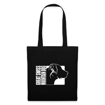 Grand Profil de Bouvier Suisse Chiens Wilsigns - Sac en tissu - noir - Devant