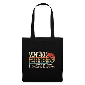 Vintage 2018 Millésime 2018 Cadeau D'anniversaire - Sac en tissu - noir - Devant