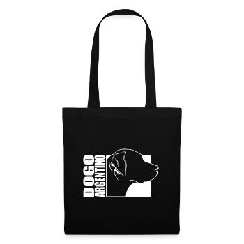 Dogue Argentino Profil Chiens Chien Wilsigns - Sac en tissu - noir - Devant
