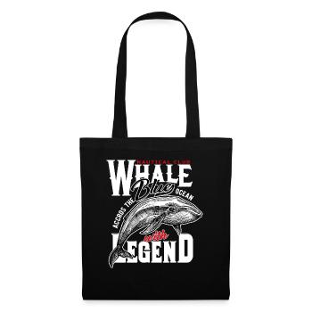 Baleine le roi des mers - Sac en tissu - noir - Devant