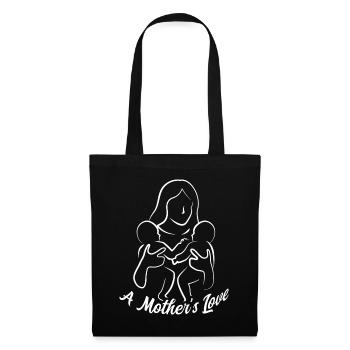 Fête des mères avec Kids Design - Sac en tissu - noir - Devant